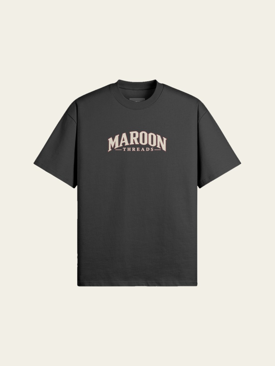 Maroon Threads heavyweight tee